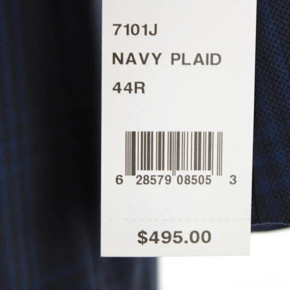 Cardinal of Canada NWT Wool Sport Coat Size 44R US In Blues Plaid